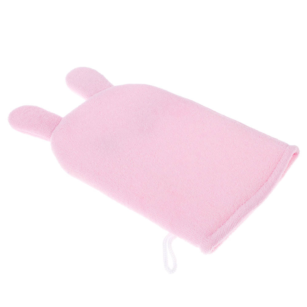 ЮL Мочалка рукавичка для ванны и душа в виде зверюшек, полиэстер, 18х13см, 3 дизайна, МС24-08 - #4