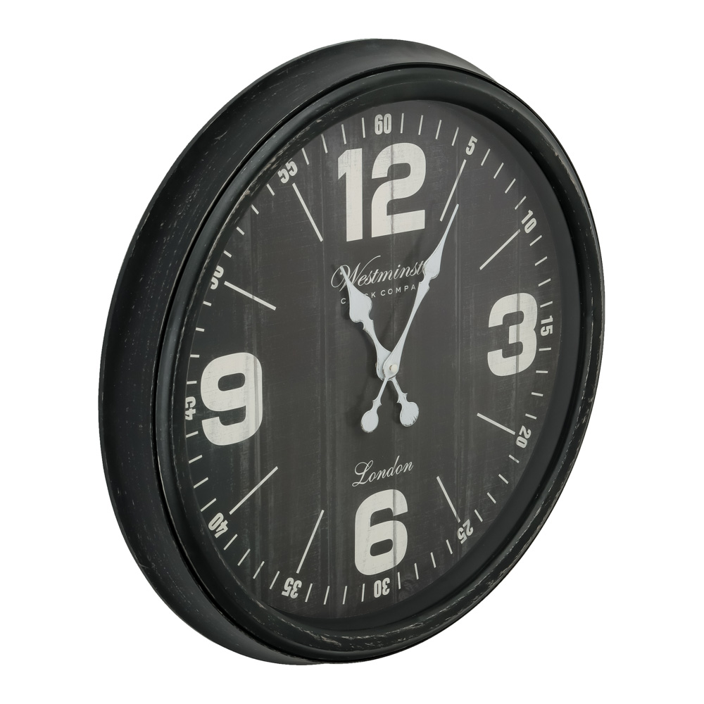 Часы настенные Ladecor chrono, черный обод - #2