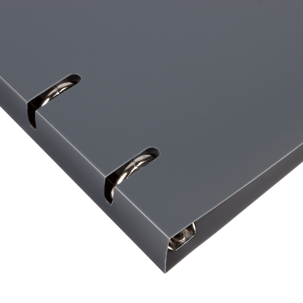 Тетрадь на кольцах А5, 80 л., клетка, обложка пластик, белый блок - #3