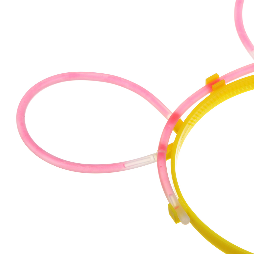 Неоновый ободок, диаметр ободка 10,5см, пластик, 4 цвета - #7
