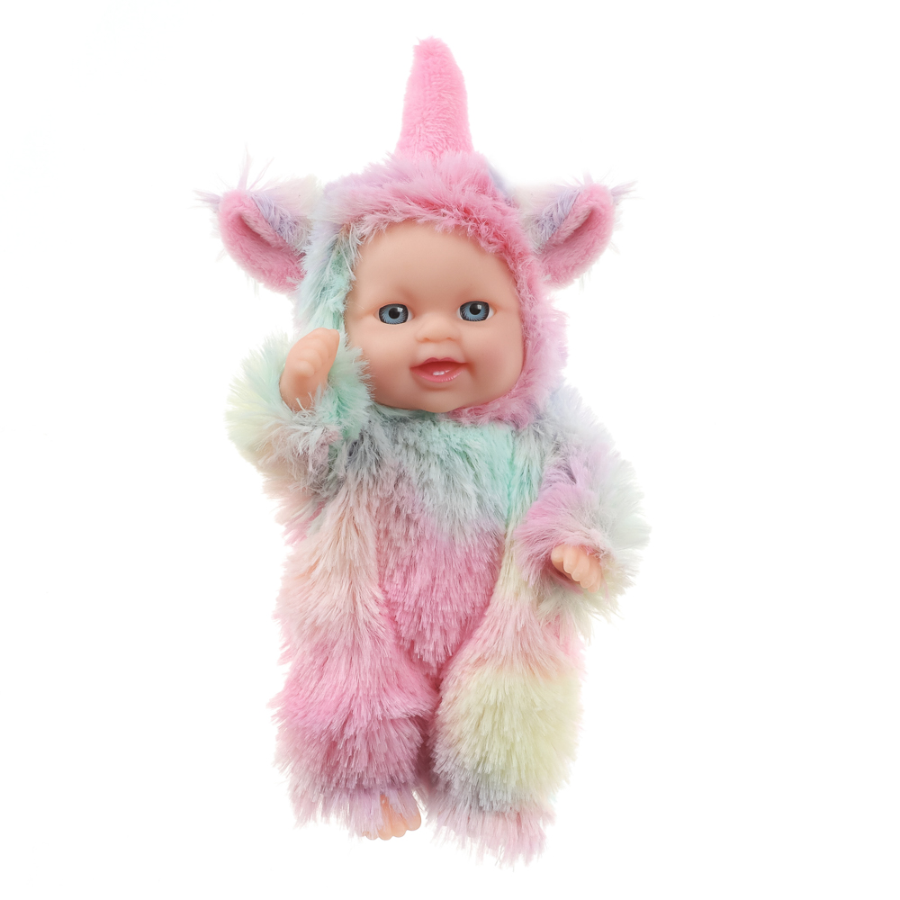 ИГРОЛЕНД Пупс в кигуруми 12 см, PVC, PP, полиэстер, 10,2х5х17 см - #20