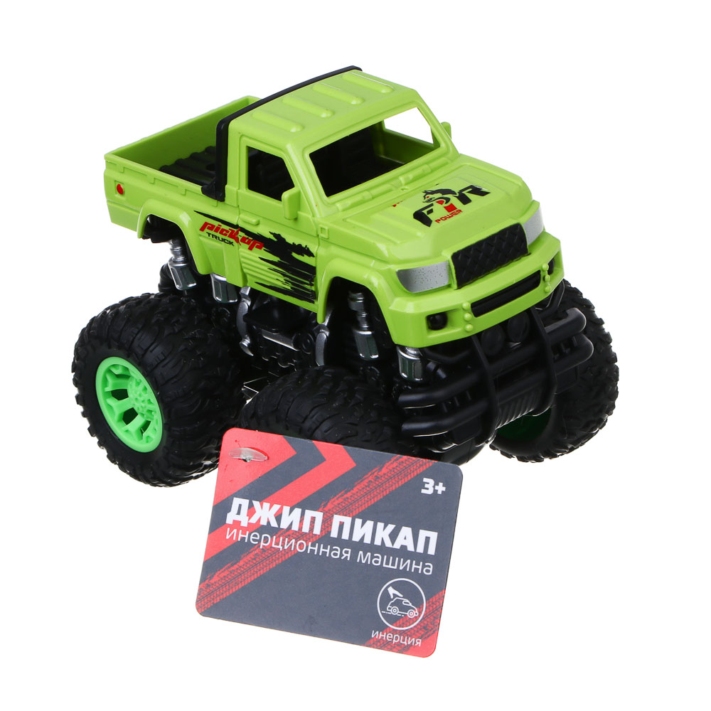 ИГРОЛЕНД Машина инерционная "Джип пикап", ABS, TPR, 10х10х12 см, 3 дизайна - #3