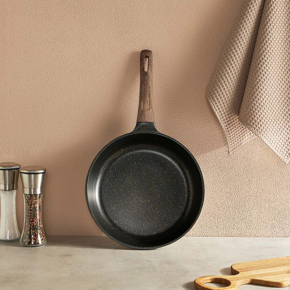 SATOSHI Карнуа Сковорода литая d28см, антипригарное покрытие Мрамор, индукция - #11