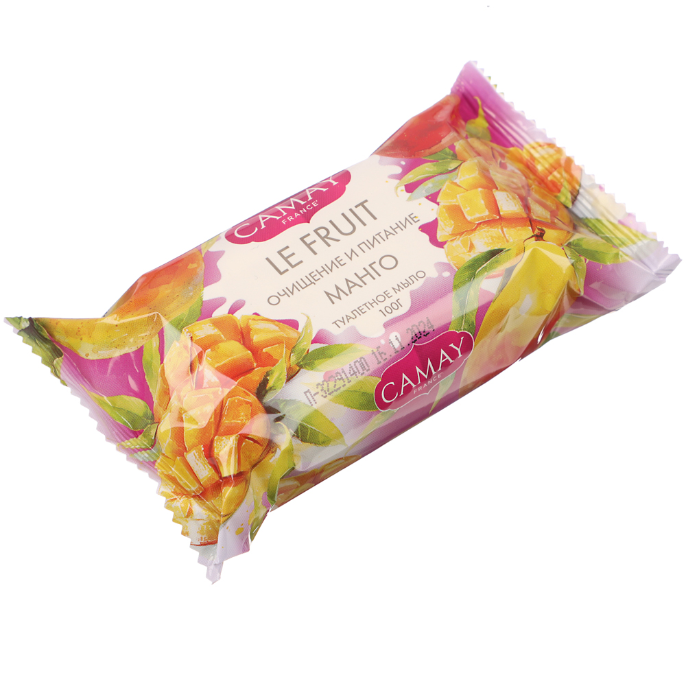 Мыло твердое туалетное CAMAY LE FRUIT Малина/Манго, п/э, 100г - #3