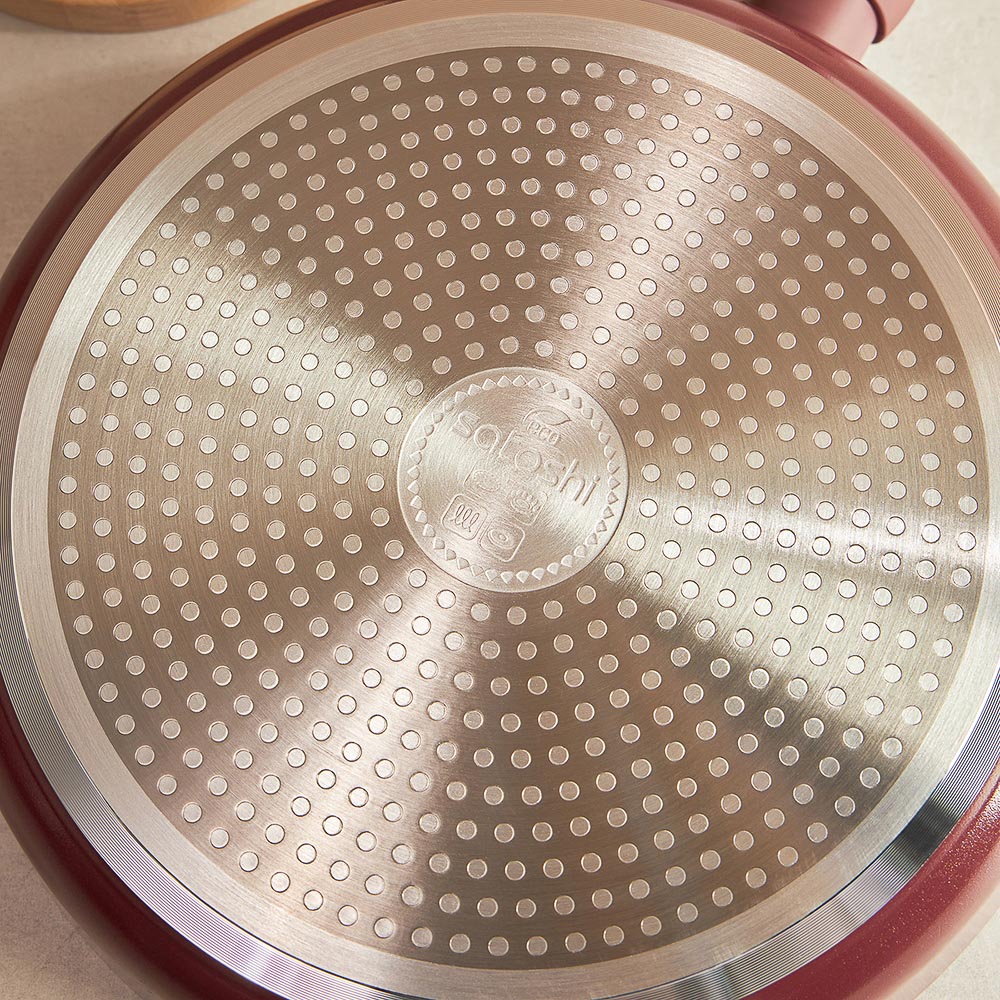 SATOSHI Ла Мери Сковорода литая d=28см, антипригарное покрытие мрамор, индукция - #10