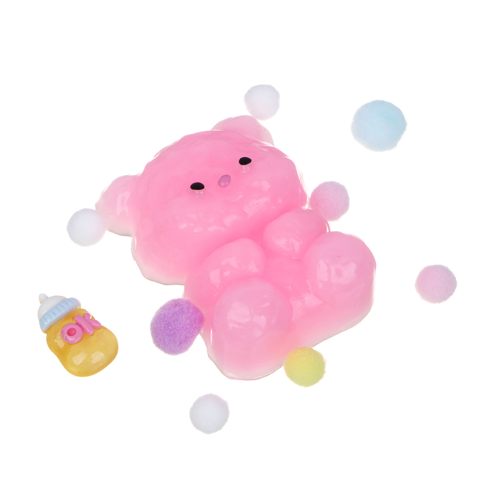 ИГРОЛЕНД Игрушка антистресс, мялка "Пушистые зверушки", TPR, 14,5х12см, 5 дизайнов - #4