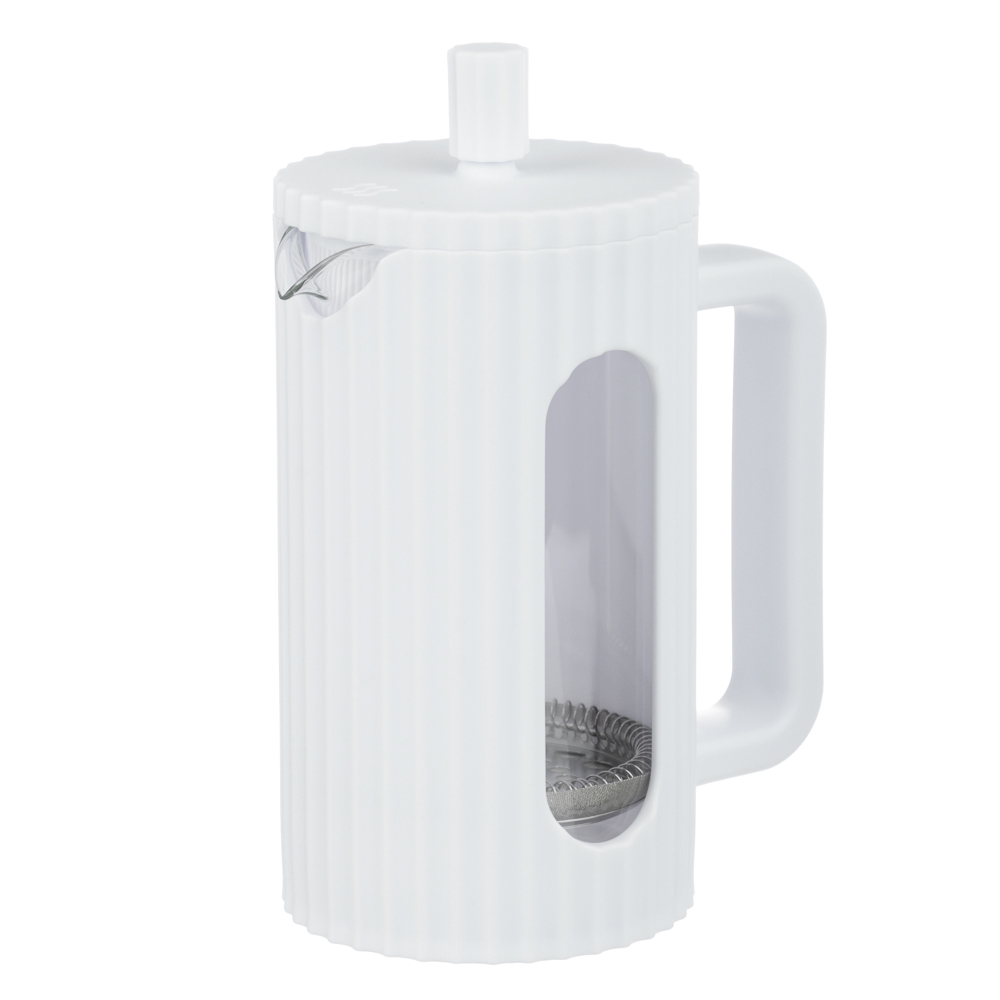 SATOSHI Форман Френч-пресс 600мл, жаропрочное стекло, белый - #4