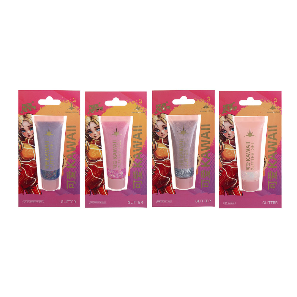 BY Русские Супергерои Заря Каваи Глиттер гелевый, 16 гр, 4 цвета - #7