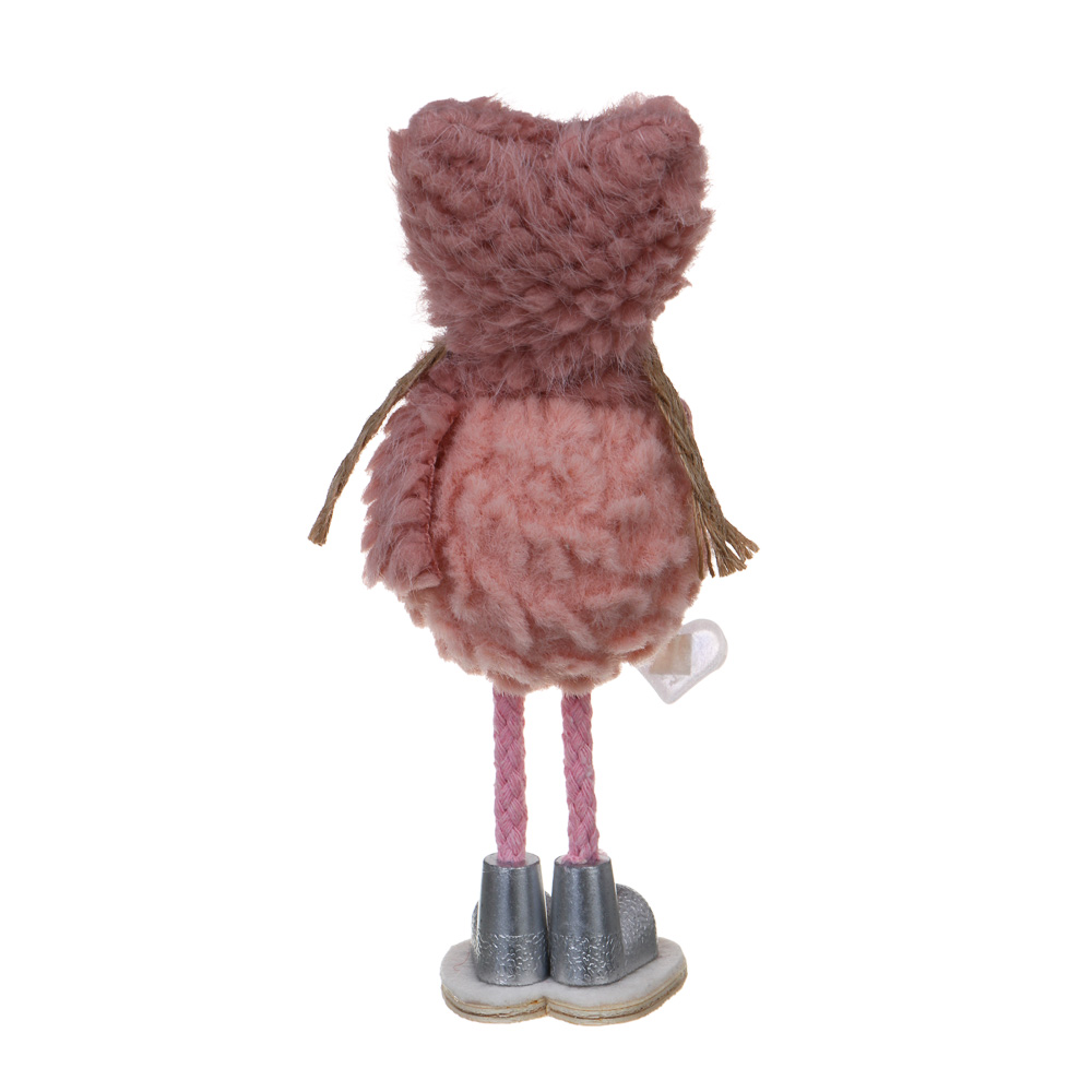 СНОУ БУМ Сувенир Девочка 5x5x15 см, полиэстер, коричневый, розовый, 2 вида - #5