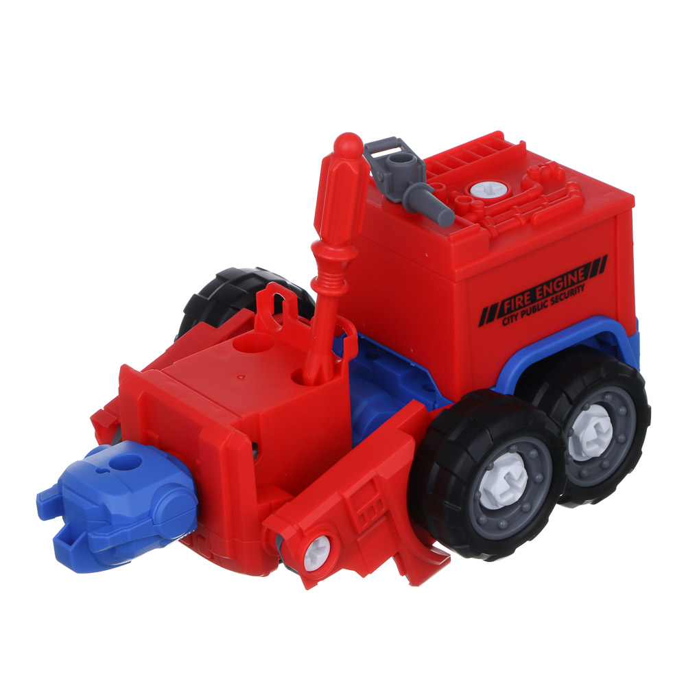 ИГРОЛЕНД Робот "Воин города" трансформирующийся, отвертка, свет, звук, 3хLR41, ABS, 14,5х16х23,7см - #6