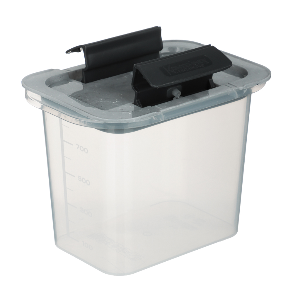 Контейнер герметичный с защелками для сыпучих продуктов 1000мл, пластик - #5