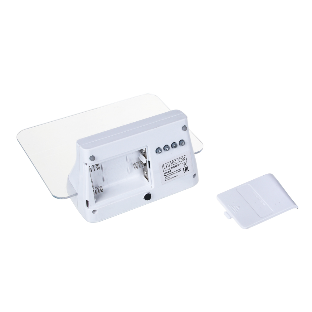 Будильник электронный LADECOR CHRONO LED, с доской для записей, 14х12х6,5 см - #5