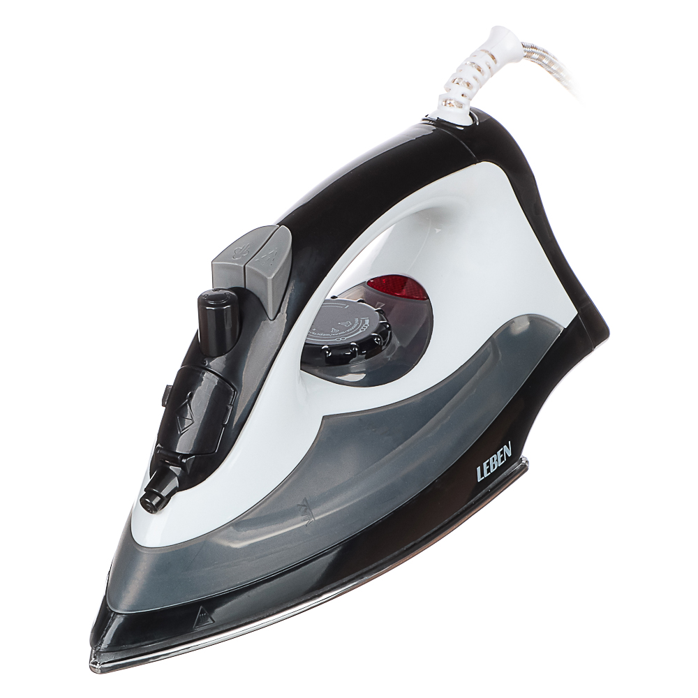 LEBEN Утюг с отпаривателем 2000 Вт, подошва - нерж. сталь, ES-5078 - #1