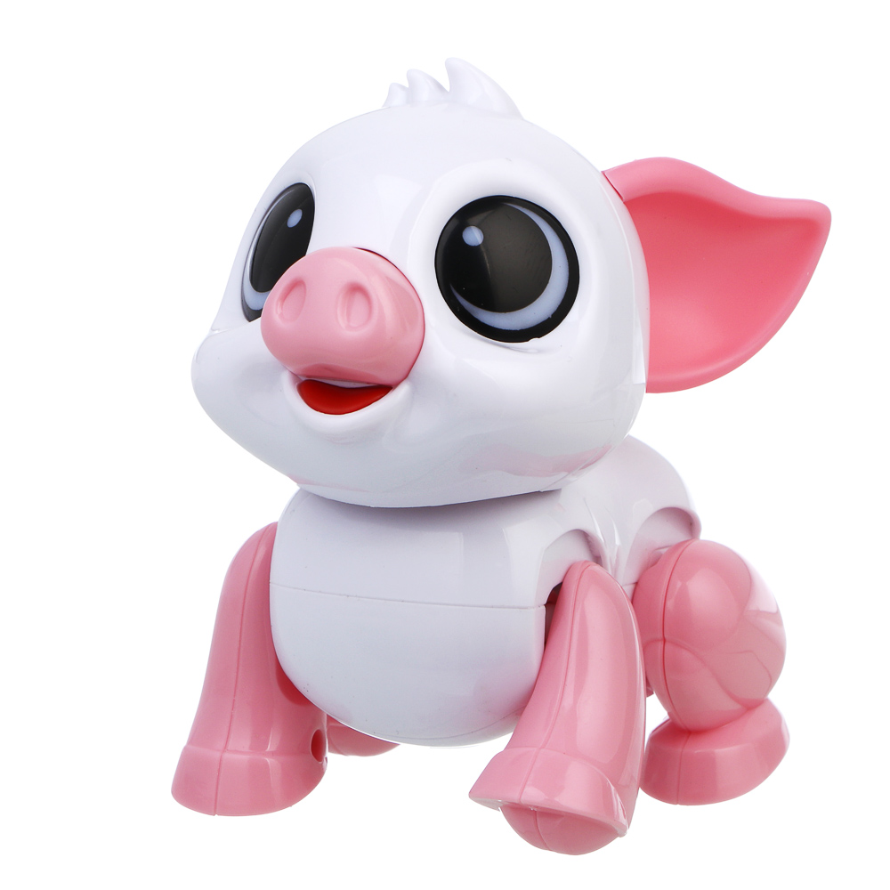 ИГРОЛЕНД Игрушка "Интерактивный питомец" поросёнок, ABS, звук, свет, движ., 2хAAA, 12,5х10,5х13,5 см - #6