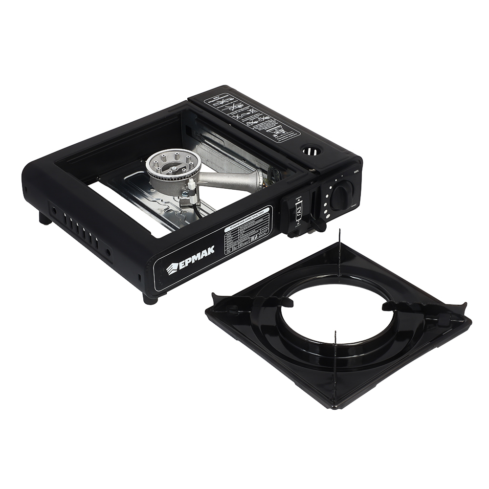 Плитка газ. к бал. с цанг. захватом портативная тм ЕРМАК, переходник, кейс, 34х26х9см - #7