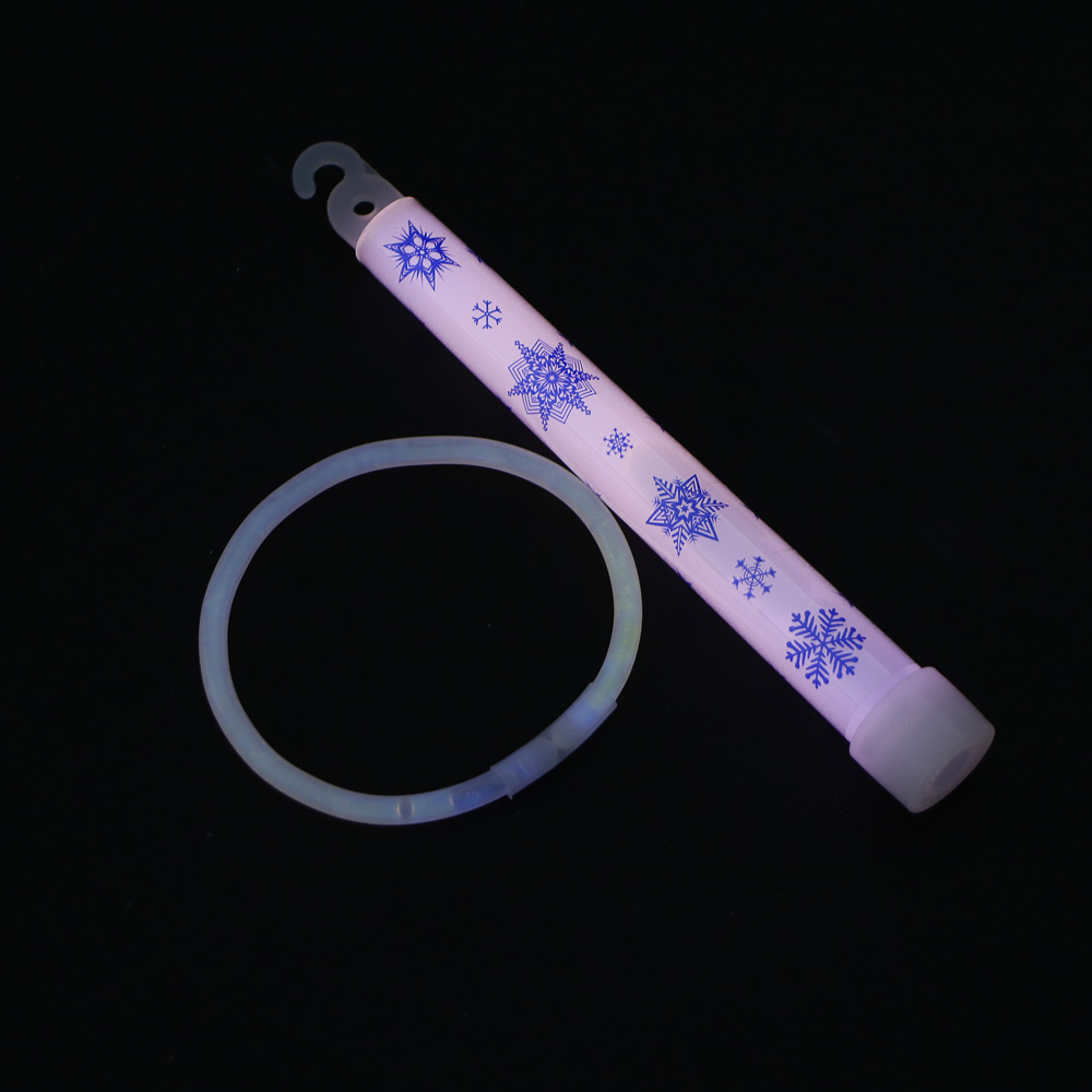 СНОУ БУМ Набор неоновых аксессуаров, палочка-подвеска 15,5 см и браслет 20 см, пластик - #6