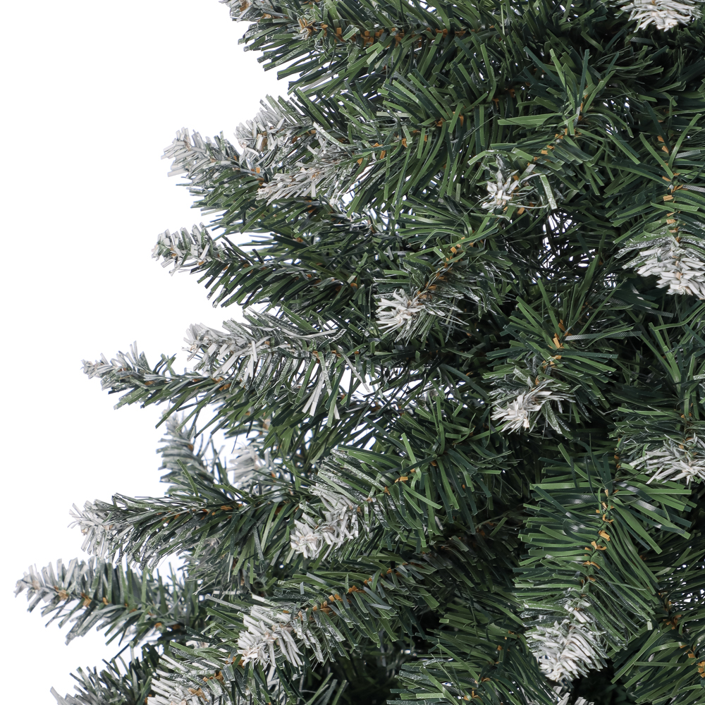 Ель искусственная "Европейская большая" 140 см с белоснежными кончиками, 280 веток, ПВХ - #2