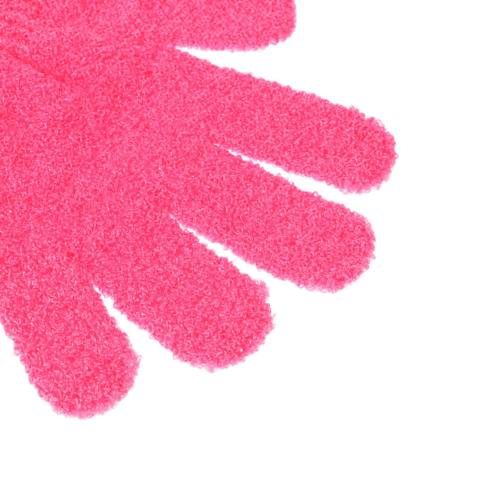 Мочалка перчатка тм ЮL с отшелушивающим эффектом, полиэстер, 18см, 5 цветов, МС24-06 - #4