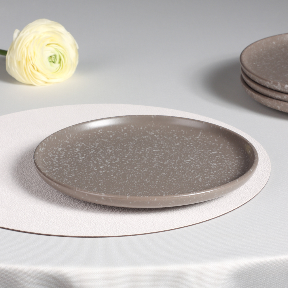 MILLIMI Набор стол.посуды 16пр(тар26см*4, тар20см*4, салатн14см*4, кружка340мл*4) керамика, серый - #15