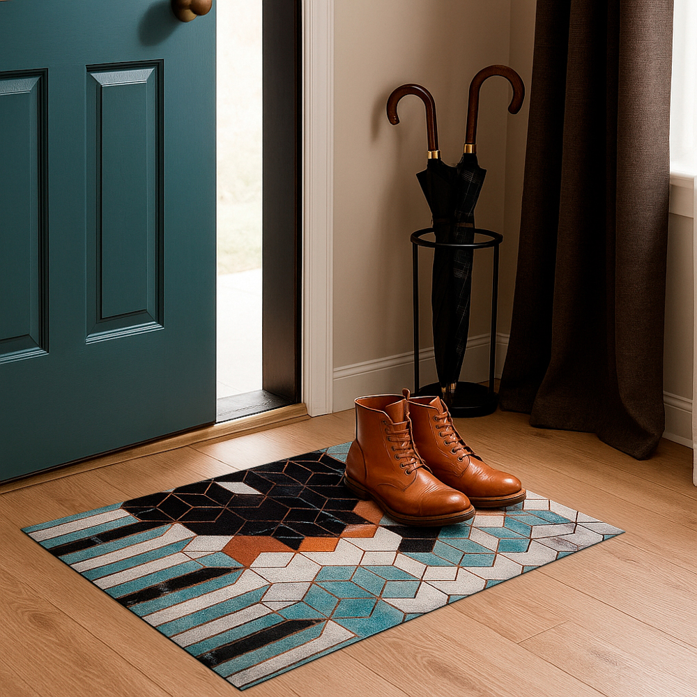 Коврик вырезной тм VETTA Соты, 80х120см, 2 дизайна - #6