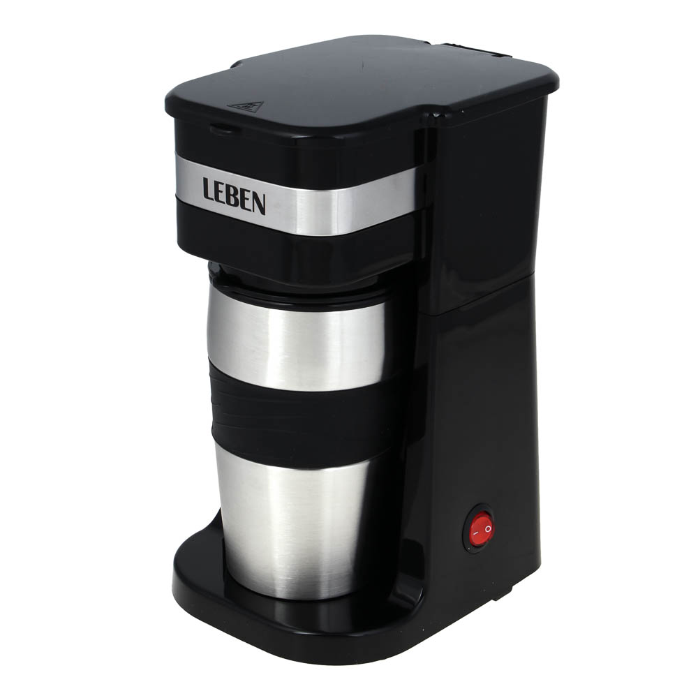 LEBEN Кофеварка капельная, 700Вт, термос-кружка 400мл в комплекте - #1
