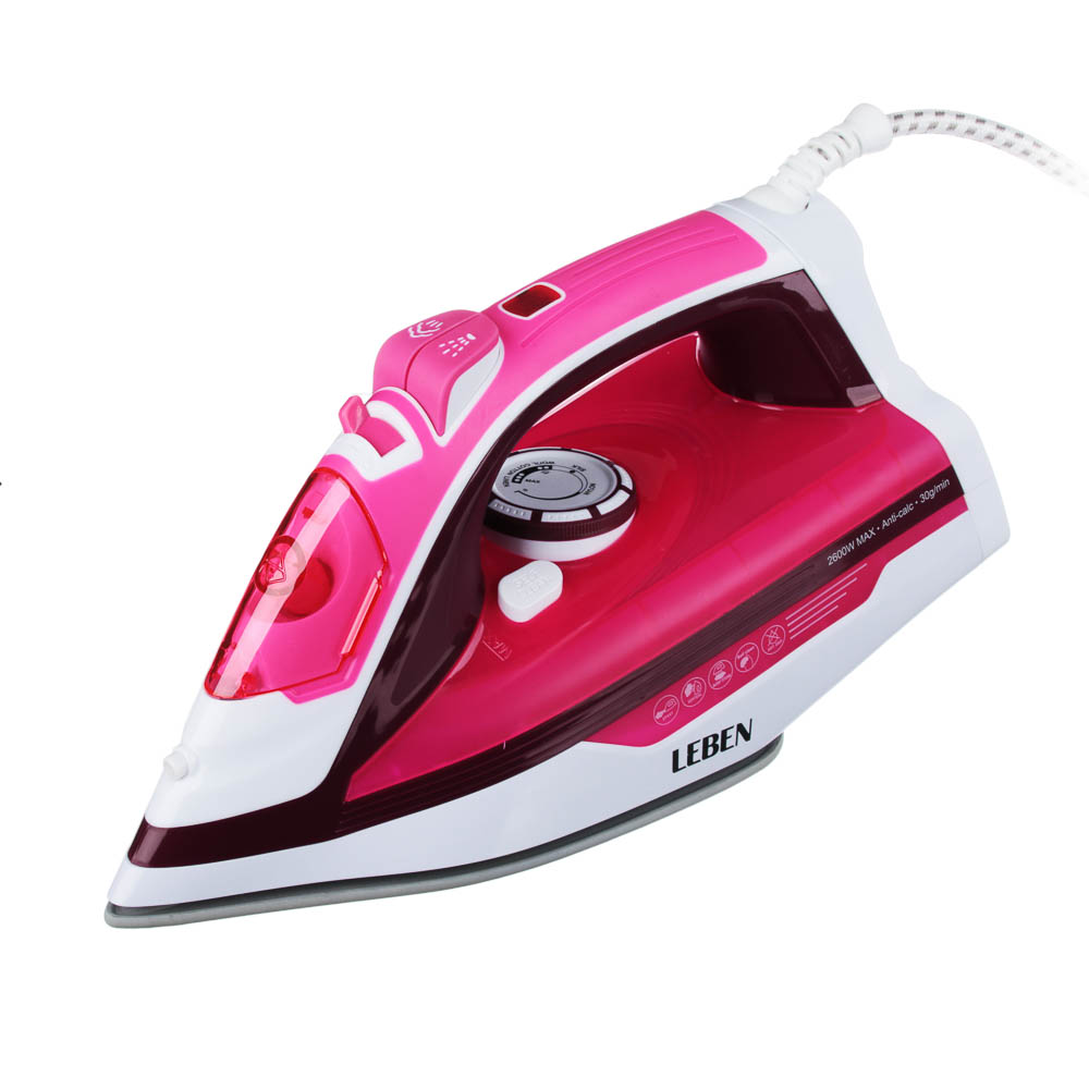 LEBEN Утюг с отпаривателем 2600 Вт, подошва - керамическое покрытие - #1