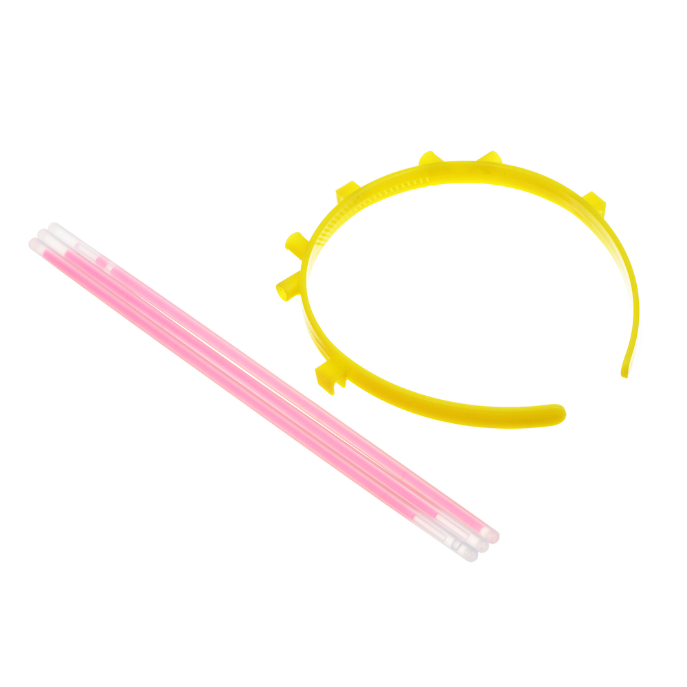 Неоновый ободок, диаметр ободка 10,5см, пластик, 4 цвета - #8