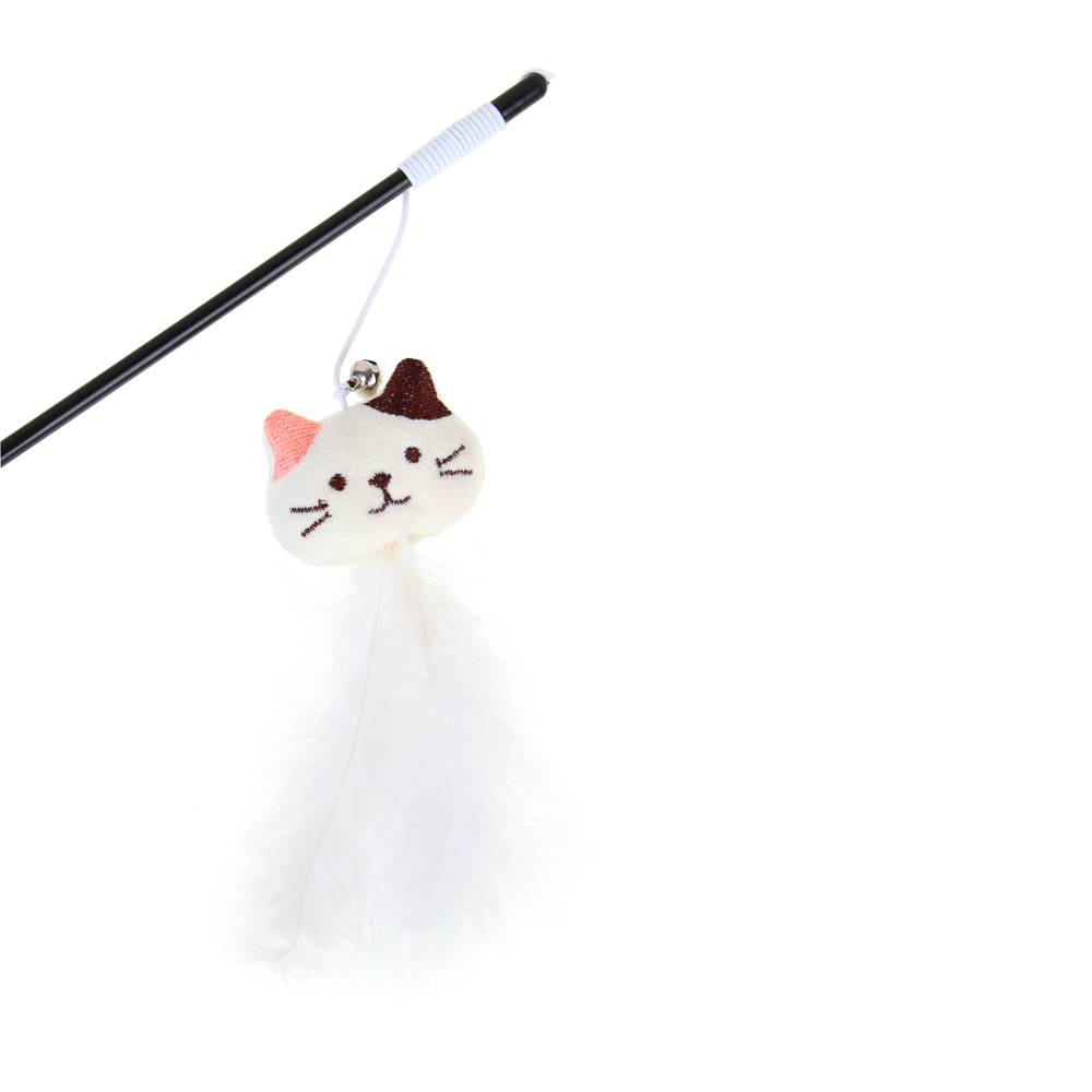 VETTA Игрушка - дразнилка, для домашних животных с перьями, полипропилен, плюш, АБС-пластик, 35 см - #4