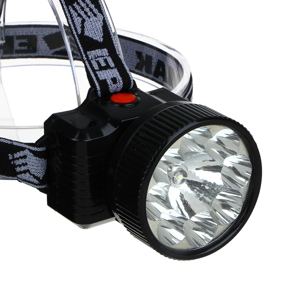 ЕРМАК Фонарь налобный аккумуляторный 8 ярк.+ 0,5 Вт LED, вилка 220В, 8,8x7,4х8,5см - #6