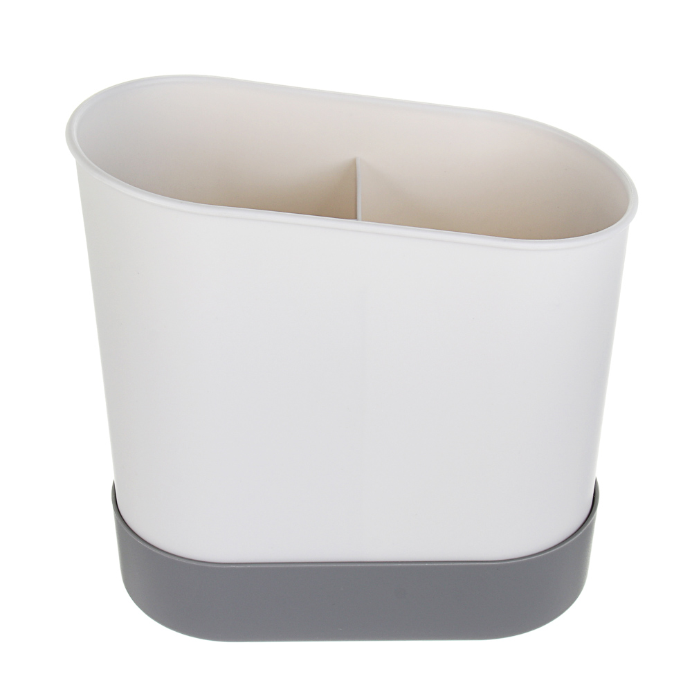 Подставка для столовых приборов тм VETTA, 15,5x8,5x16,2см, полипропилен, цвет белый - #2