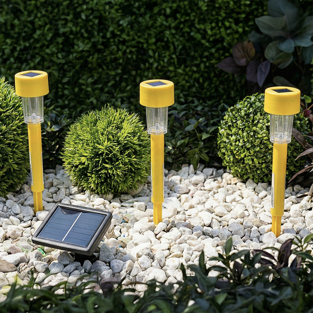 INBLOOM Фонарь садовый на солн. батарее, 4.5x4.5x31см, 1x1.2V 40mAh NI-MH, 1LED*белый, пластик - #6