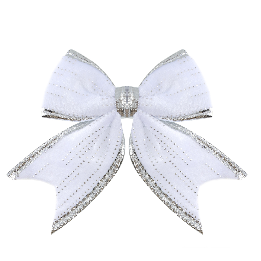 СНОУ БУМ Набор бантов 12x14 см, 2 шт, полиэстер, белый - #2