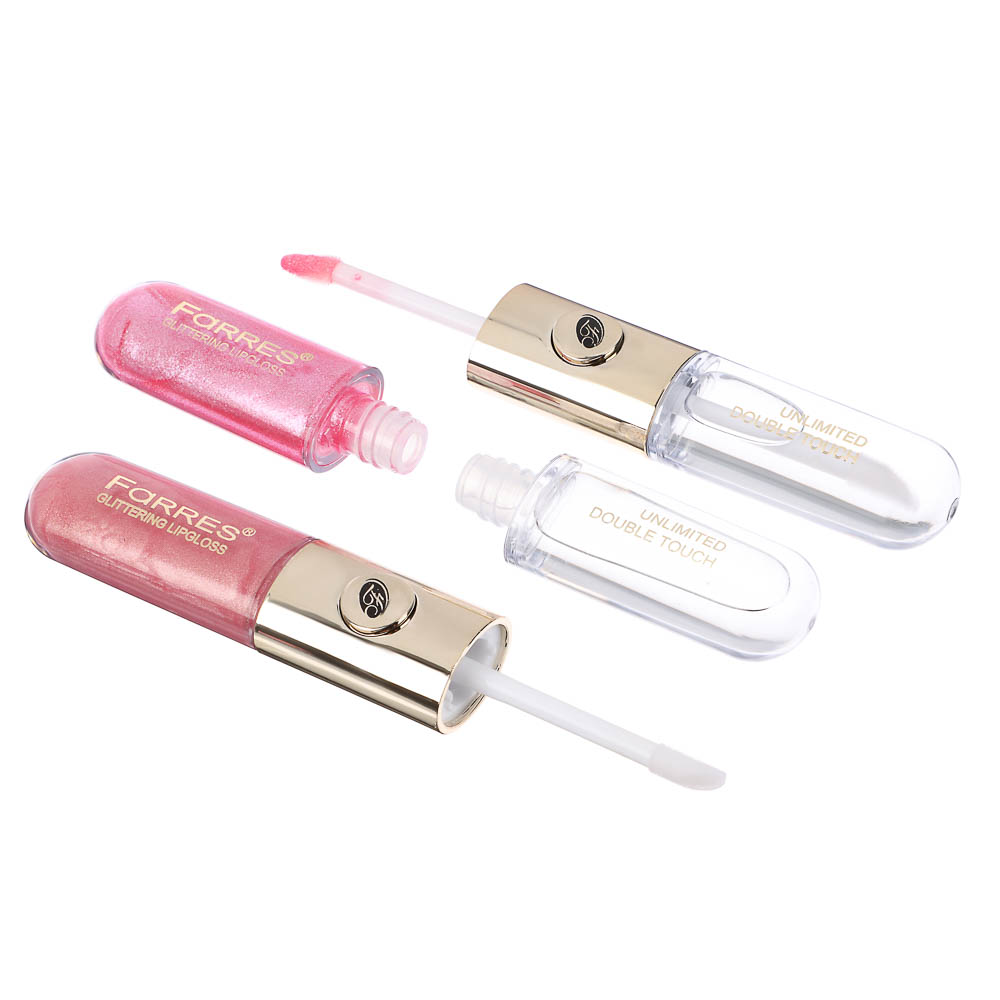 Сияющий блеск + масло для губ 2 в 1, тм Farres, 10 мл - #4