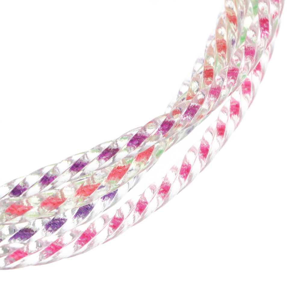 Скакалка радужная тм BY SPORT, 2,3м, d4,3мм, пластик, ПВХ, 3 цвета - #5