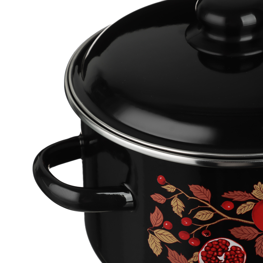 Гранат Кастрюля эмалированная 4л, индукция - #3