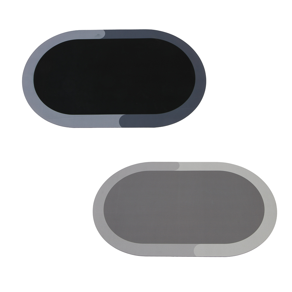 Коврик для ванной комнаты тм VETTA Pietra, 50x80 см, 70% полиэстер, 30% резина, 2 цвета - #1