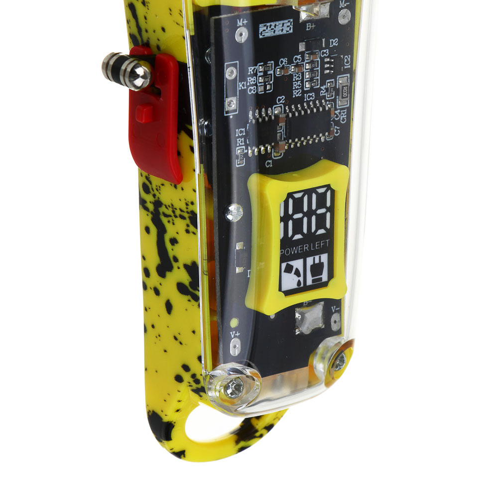 LEBEN Машинка для стрижки, 800 мА/ч, 2,5 часа работы, дисплей, прозрачный корпус - #10