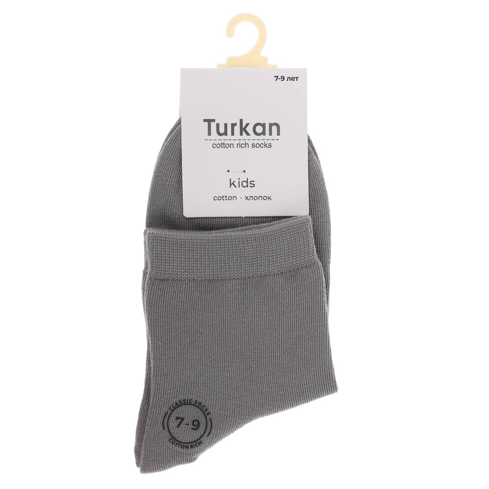 Носки детские, бесшовные, тм Turkan, 7-9 лет, 90%хлопок, 8% п/а, 2%лайкра,цвета в ас-те, R0622 - #6