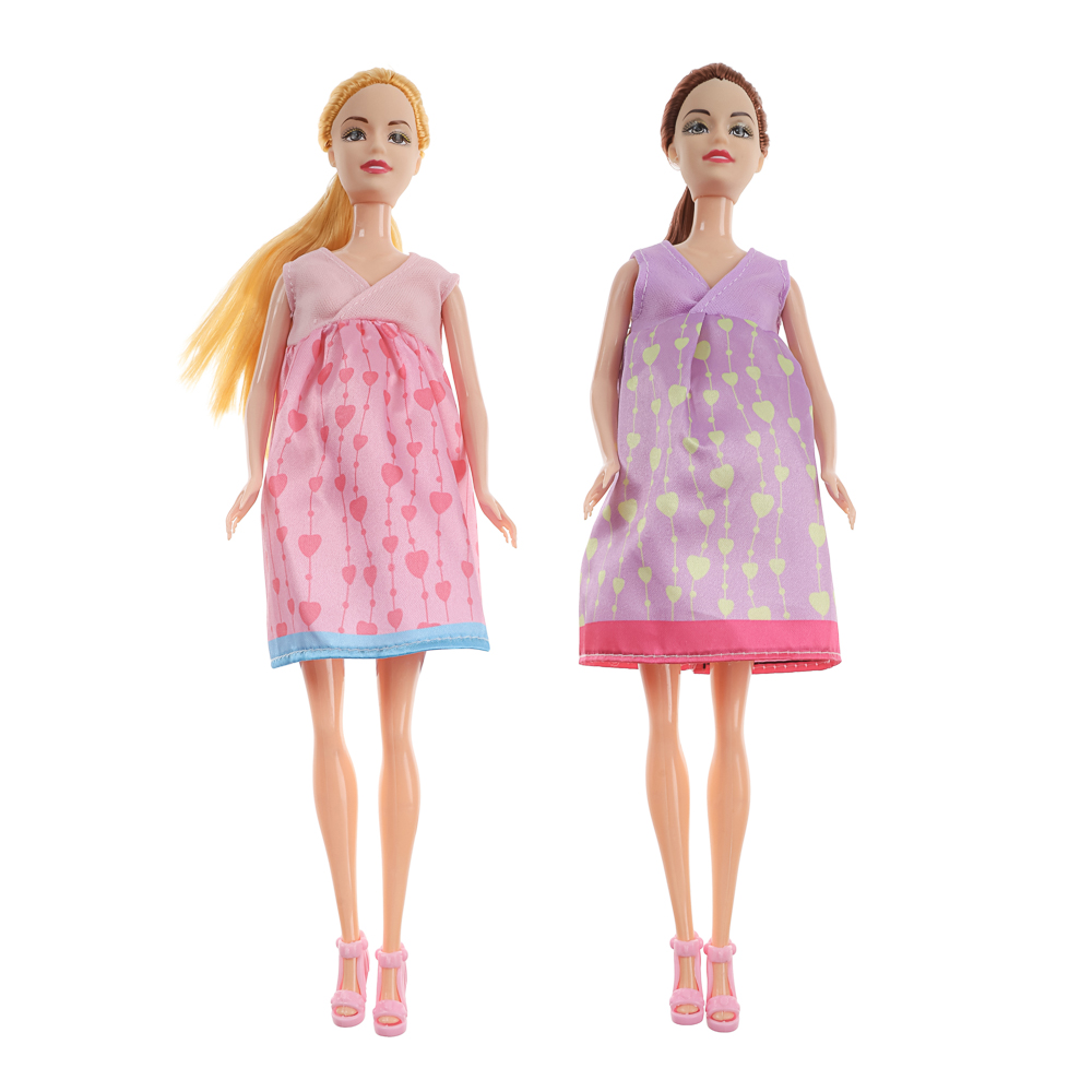 ИГРОЛЕНД Кукла с животиком и младенцами, 28 см, с акс., PVC, ABS, полиэстер, 21х7х33 см - #2