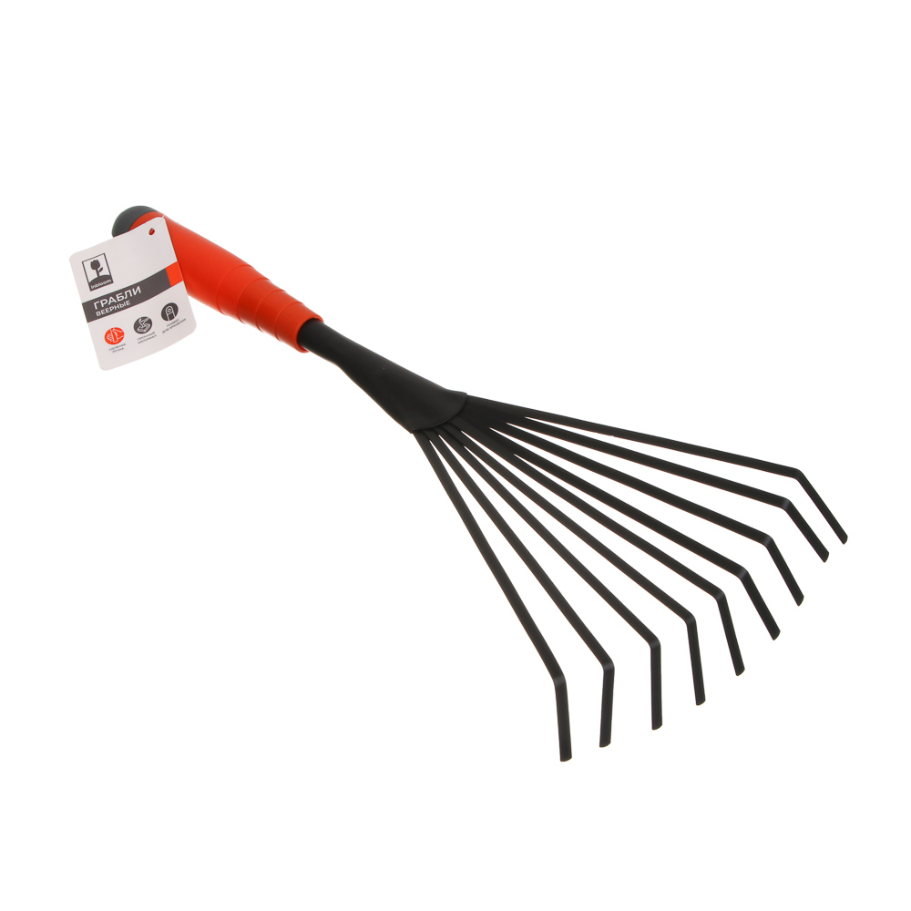 INBLOOM Грабли веерные, 9 зубьев, 37.5х15см, PP, металл - #5