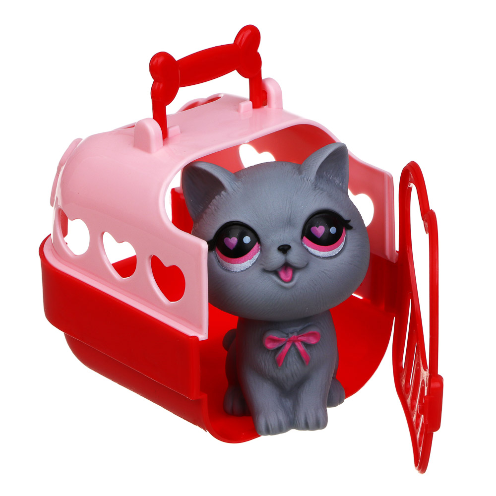 ИГРОЛЕНД Питомец в переноске, PP, ABS, 8х9х9 см 3 дизайна - #4