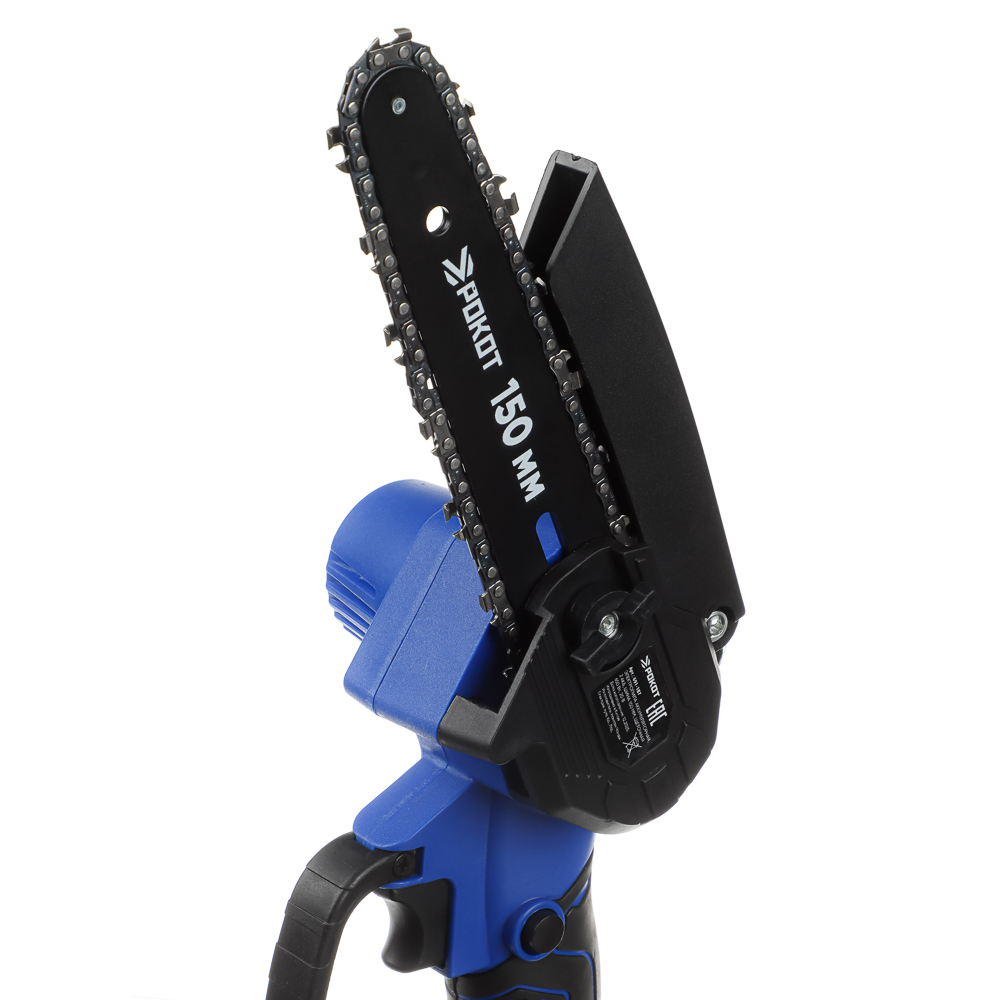 РОКОТ Электропила аккумуляторная, 2АКБ, шина 150мм, 2.0 А*ч Li-ion, пластик.кейс - #5