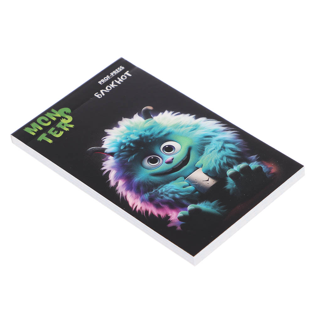 Блокнот А7, 48л, офсет, обложка картон, склейка, в ассортименте - #46