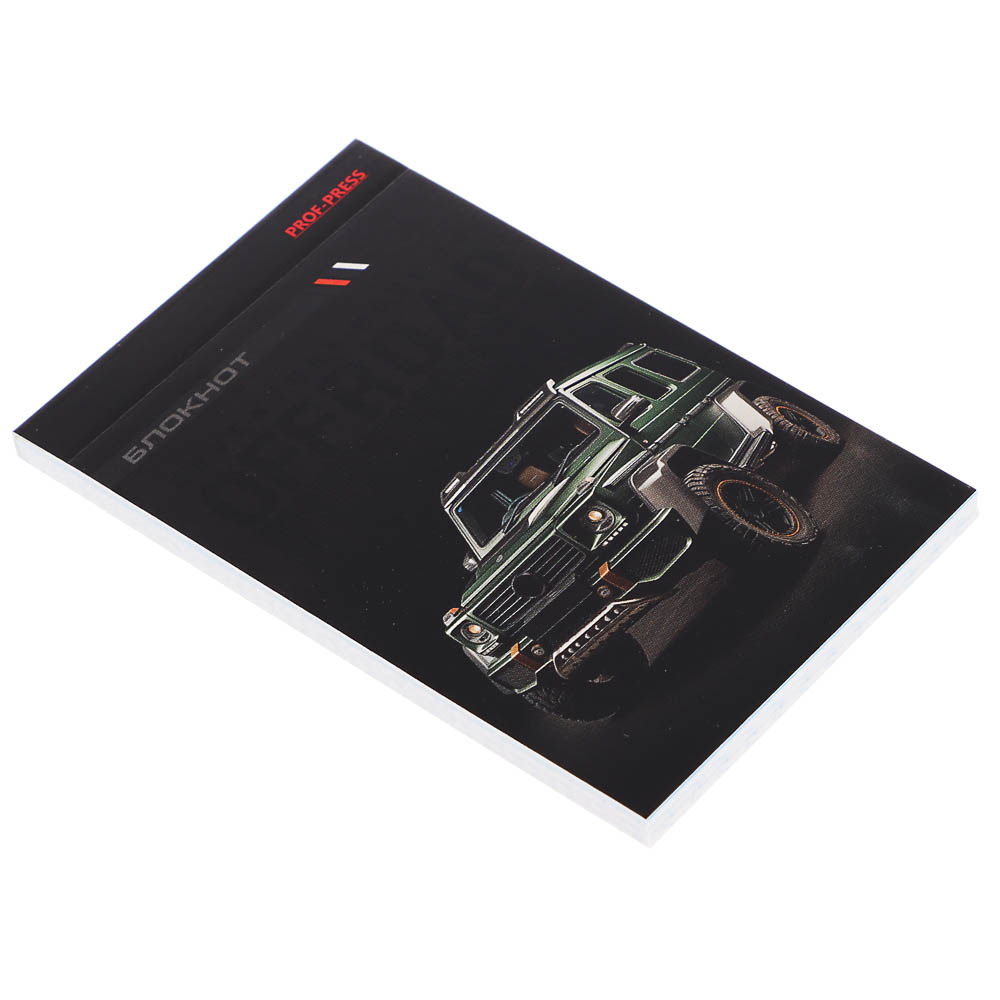 Блокнот А7, 48л, офсет, обложка картон, склейка, в ассортименте - #22