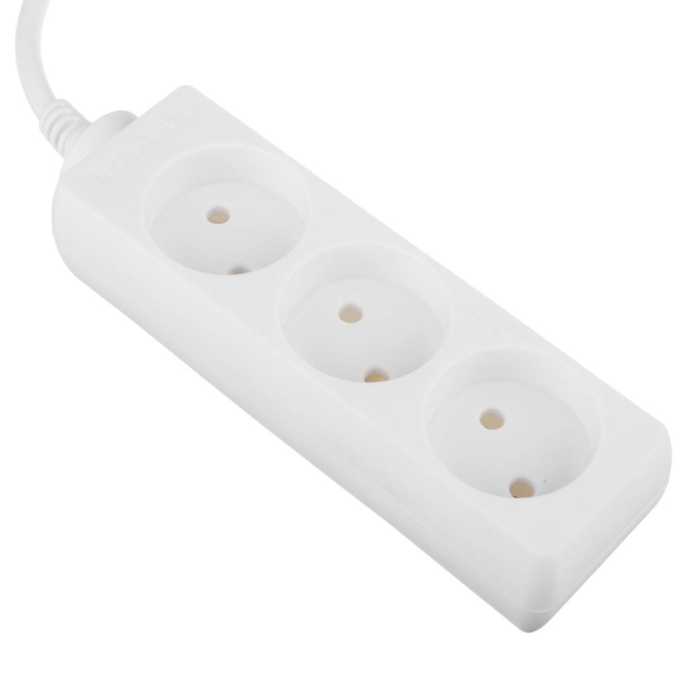 Удлинитель 3 гнезда 2м BY, сеч. провода 0,75 кв.мм, евророзетка, 6A, макс. мощность1500Вт - #3