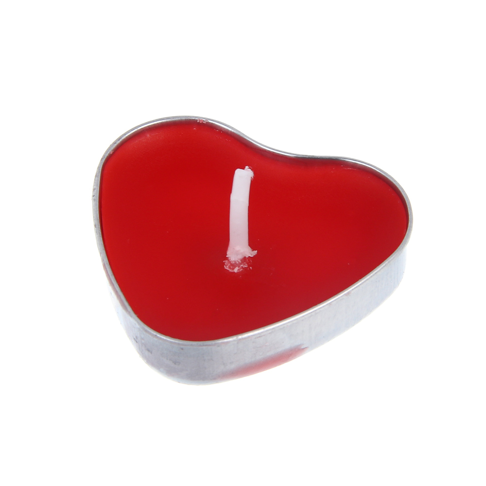 Набор свечей чайных тм LADECOR 8х39х35 мм, форма сердце, парафин, 10 шт - #3