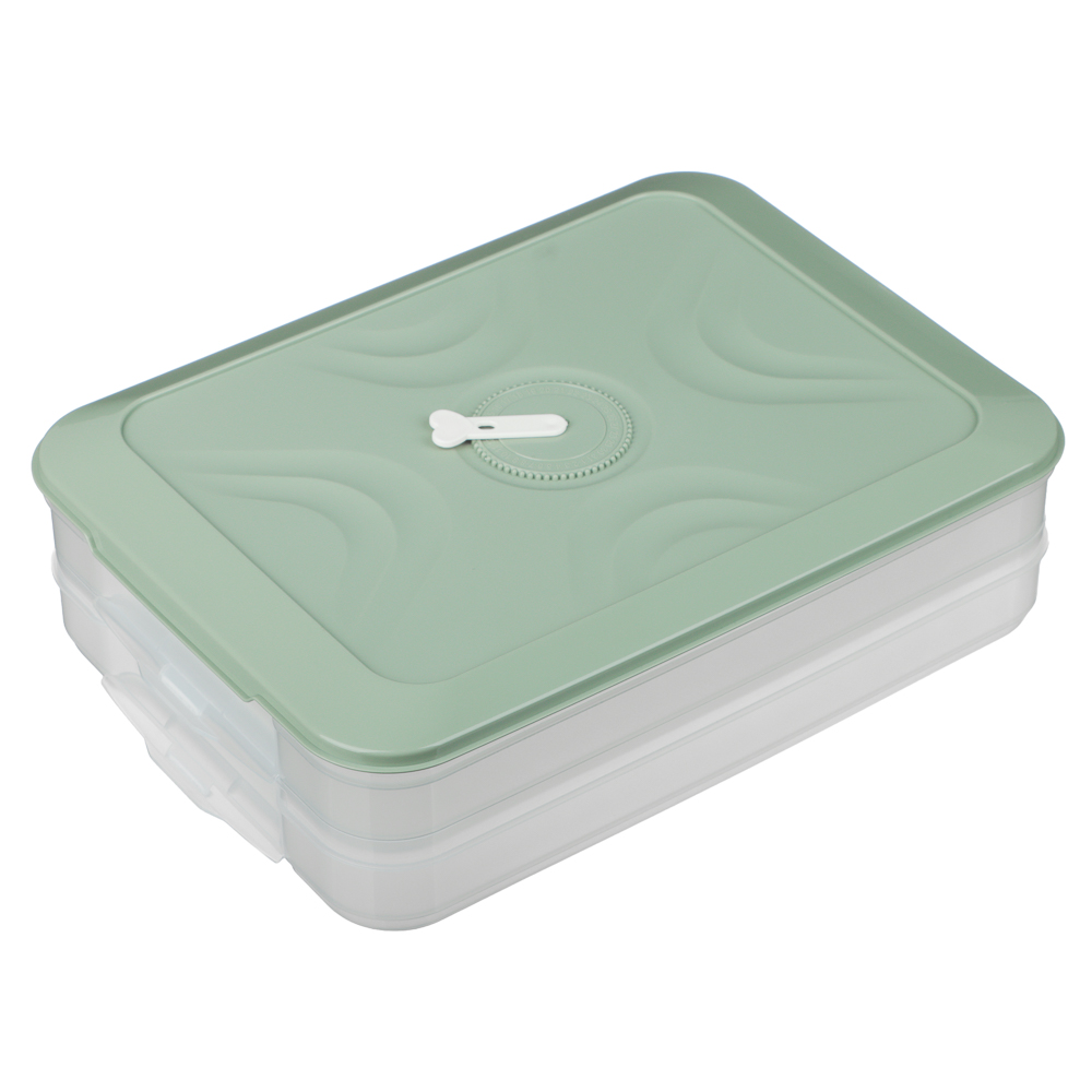 Контейнер для хранения и заморозки, 2 яруса, 30x20,5x8см, пластик, 2 цвета - #3