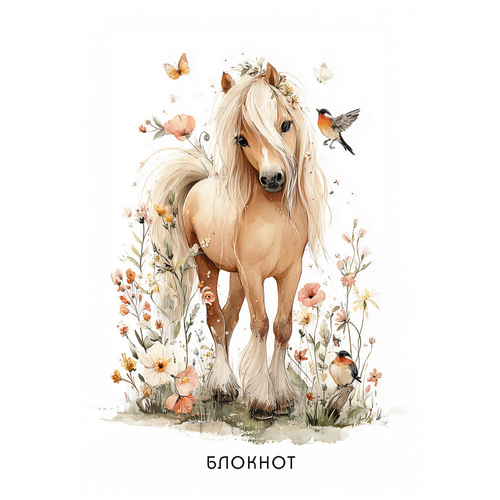 Блокнот А6, 40л., офсет, обложка картон, спираль, в клетку, 9 диз. - #3