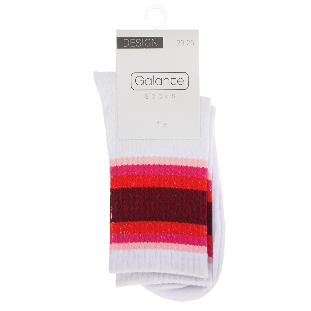 GALANTE Носки женские, р.23-25, 85% хлопок, 10% полиэстер, 5% спандекс, разноцветные, НВ22-22 - #6