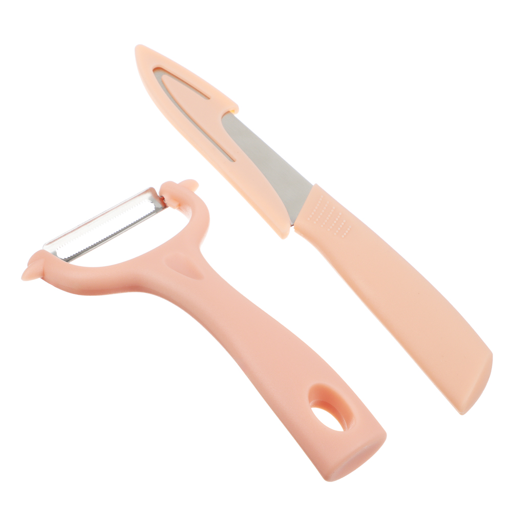 VETTA Набор кухонный, овощечистка+нож в чехле, нерж. сталь, полипропилен - #1